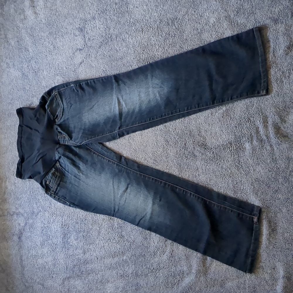 Indigo Blue- (PXS) Maternity Jeans with real back pockets